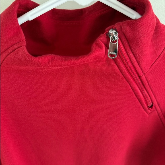 Athleta Cozy Karma Sweatshirt Dress - Red - Size Medium - Picture 8 of 16